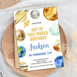 Convite para Aniversário do Espaço Exterior do Fog