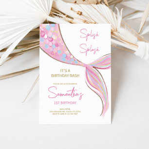 Convite para Aniversário do Tema Sereia