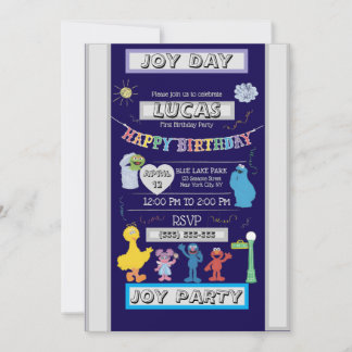 Convite para aniversário feliz