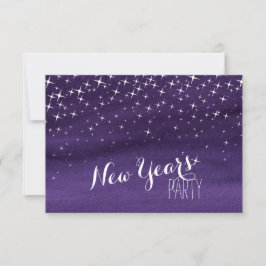 Convite para Anos novos de estrelas pintadas