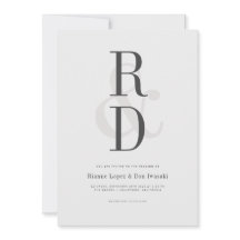 Convite para Anúncio de Casamento Moderno