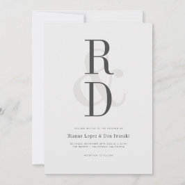 Convite para Anúncio de Casamento Moderno