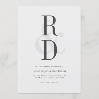 Convite para Anúncio de Casamento Moderno