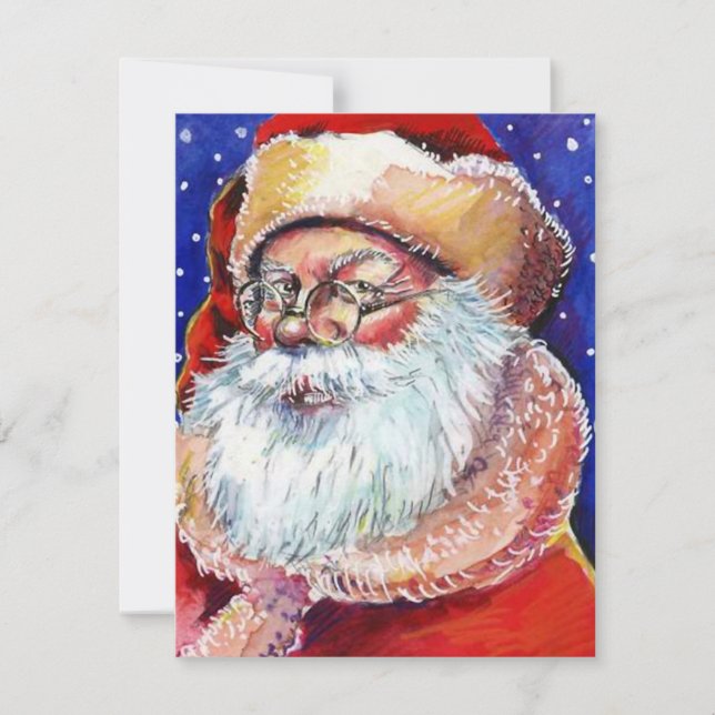 Convite para Anúncio de Feriado de Papais noeis Se (Frente)