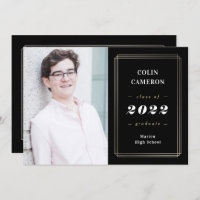 Convite para Anúncio de Graduação de Borda da anca