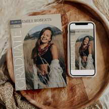 Convite para Anúncio de Graduação de Fotografias A