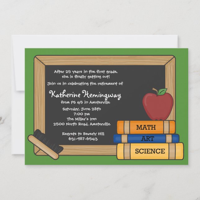 Convite para aposentadoria 2 do professor de quadr (Frente)