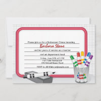 Convite para aposentadoria da placa de apagamento