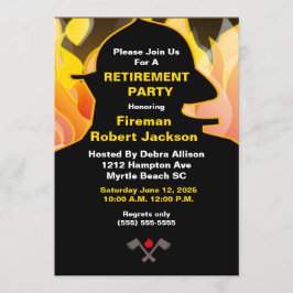 Convite para aposentadoria de bombeiro/bombeiro