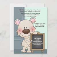 Convite para aposentadoria do professor de hound