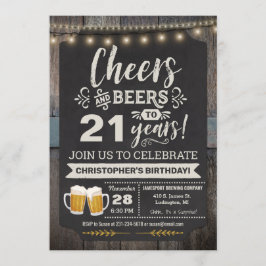 Convite para apresentação de aniversário de 21 ano