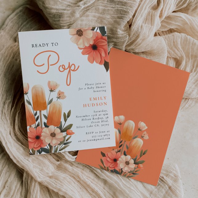 Convite para apresentação de Chá de fraldas no pic (Criador carregado)