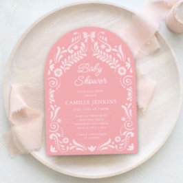 Convite para apresentação de Chás de fraldas de mo