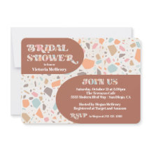 Convite para apresentação de Chás de panela Retro 