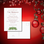 Convite para apresentação de concertos musical clá<br><div class="desc">Cartaz de convite para concertos de Natal,  com design de spray holly vermelho e verde em fundo branco. Com a tipografia vermelha escura,  você pode personalizar com seu próprio texto. Excelente para anunciar sua apresentação musical especial nesta temporada de festas.</div>