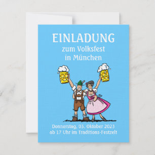 Convite para apresentação de felicidades de cervej