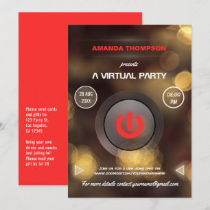 Convite para apresentação de Festas de aniversá