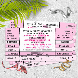 Convite para apresentação de tíquetes de concerto 