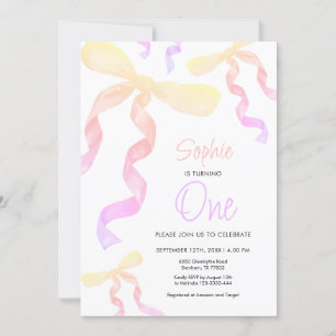 Convite para Arcos de primeiro aniversario