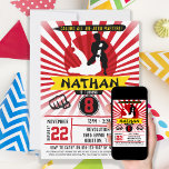 Convite para artes marciais Jiu Jitsu<br><div class="desc">Celebrando o próximo aniversário do seu filho no Brasil Jiu-Jitsu / Kickboxing Martial Arts no Dojo? Não vejam só esse Jiujitsu inspirado no Brasil,  convidando para sua festa de aniversário.</div>