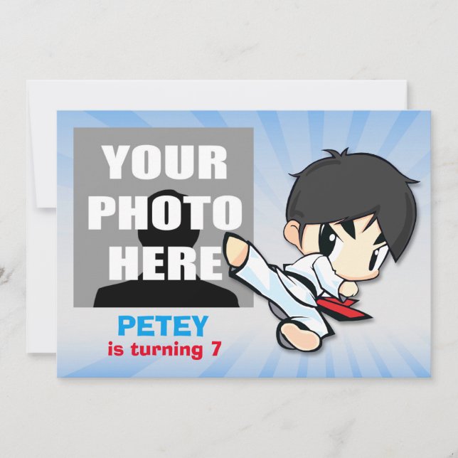 Convite para artes marciais - PERSONALIZADO (Frente)