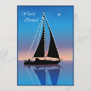 Convite para as velas dos domingos com luzes de f