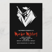 Convite para assassinato de mistério de Whodunit