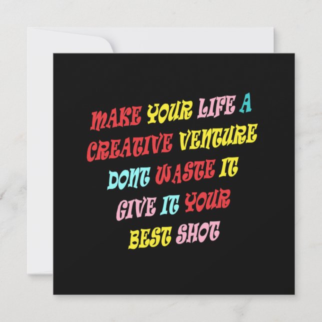 CONVITE PARA AVENTURAS CRIATIVAS E PESSOAS QUE AMAM A VIDA (Frente)