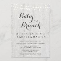 Convite para Baby Brunch