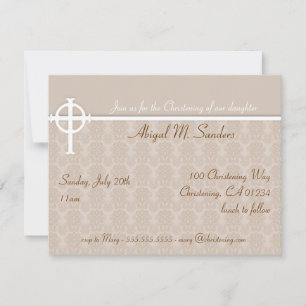 Convite para Baby Christening