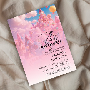 Convite para Babyshower no Mundo de Candyland