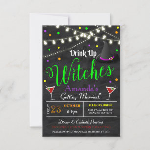 Convite para Bachelorette de Halloween de Casament