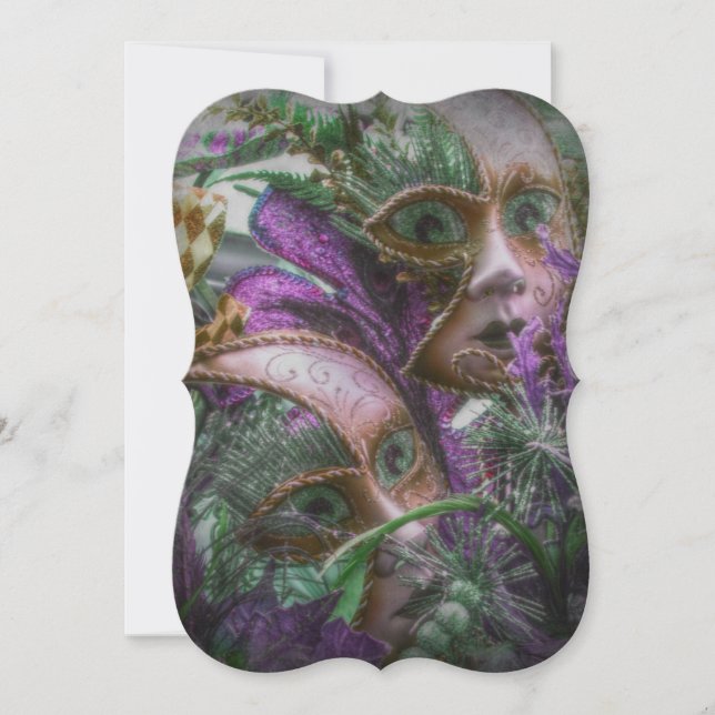 Convite para Baile de Máscaras Místicas (Frente)