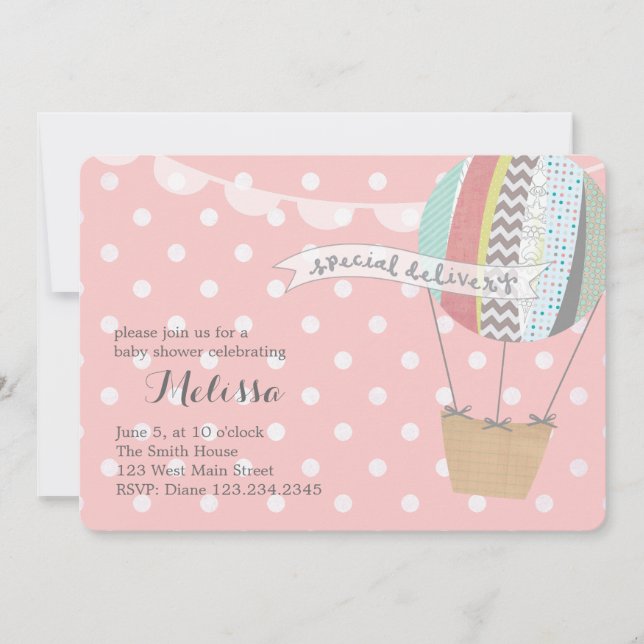 Convite para Balões de Ar Quente (Frente)