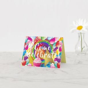 Convite para balões de festa de aniversario de men