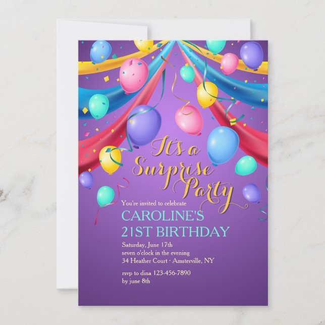 Convite para Balões de Grupo (Frente)