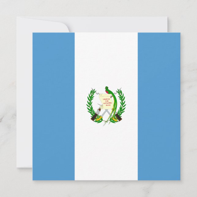 Convite para Bandeira da Guatemala (Frente)