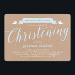 Convite para Banner de Natal - Azul<br><div class="desc">Convide seus amigos e família para testemunhar o evento importantíssimo do seu filho com este Convite Baptism de Script de Precioso. Também disponível em mais cores. A combinar cartões de agradecimento disponíveis. {berryberrysweet.com}</div>