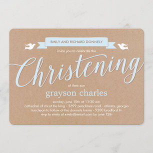 Convite para Banner de Natal - Azul