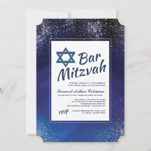 Convite para Bar da Noite Estelar Mitzvah