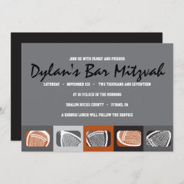 Convite para Bar LACROSSE Mitzvah