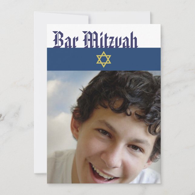 Convite para Bar Mitzvah (Frente)