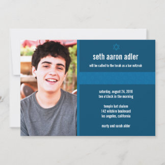 Convite para Bar Mitzvah