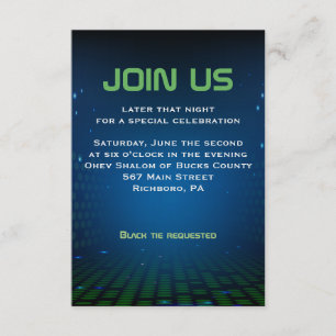 Convite para Bar Mitzvah de JOGOS DE VÍDEO SEM FI