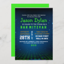 Convite para Bar Mitzvah para JOGOS DE VÍDEO SEM E