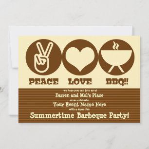 Convite para Barbeque de Paz