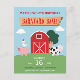 Convite para Barnyard Bash