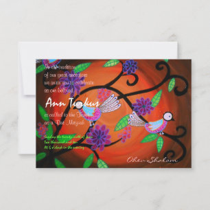 Convite para Bat Mitzvah bar