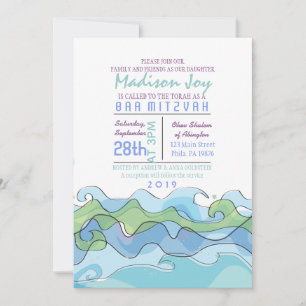 Convite para Bat Mitzvah, Bar de Onda do Oceano AN