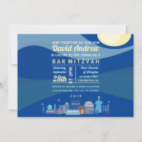 Convite para Bat Mitzvah, Bar Israel Jerusalém